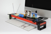     USB-, -,     .. (Cyanics iStick Multifunction Desk Organizer with 3 Hub USB Port, Cup Holder, Card Reader, Letter Opener, Paper Holder and more .)