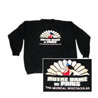 ��������� � ��������� ������� 'Notre Dame de Paris' (Black Embroidered Sweatshirt)