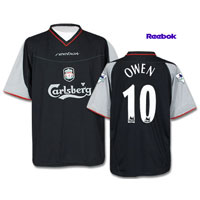 ��������  ����� �� ��������� (LIVERPOOL AWAY SHIRT 2002/03 WITH OWEN 10 PRINTING)