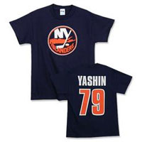 ����� � ������ � ������� ����� NHL (NHL Islanders-Yashin Name & Number Tee)