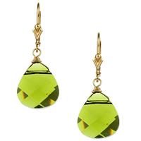     Charming Life   . (Charming Life 14k Goldfill Green Austrian Crystal Briolette Earrings)