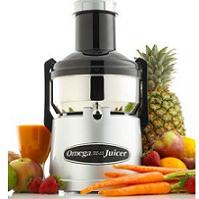 C BMJ330   Omega. (Omega BMJ330 Commercial 350-Watt Stainless-Steel Pulp-Ejection Juicer.)
