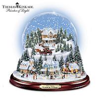 Thomas Kinkade Jingle Bells Illuminated Musical Christmas Snowglobe by The Bradford Exchange (Thomas Kinkade Jingle Bells Illuminated Musical Christmas Snowglobe by The Bradford Exchange)