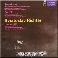 Рихтер исполняет Стравинского, Хиндемита, Барток. (Stravinsky, Bartok, Hindemith / Richter, Nikolayevsky, Svetlanov.)