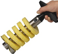 All Ware Stainless Steel Pineapple Easy Slicer and De-Corer. (All Ware Stainless Steel Pineapple Easy Slicer and De-Corer.)